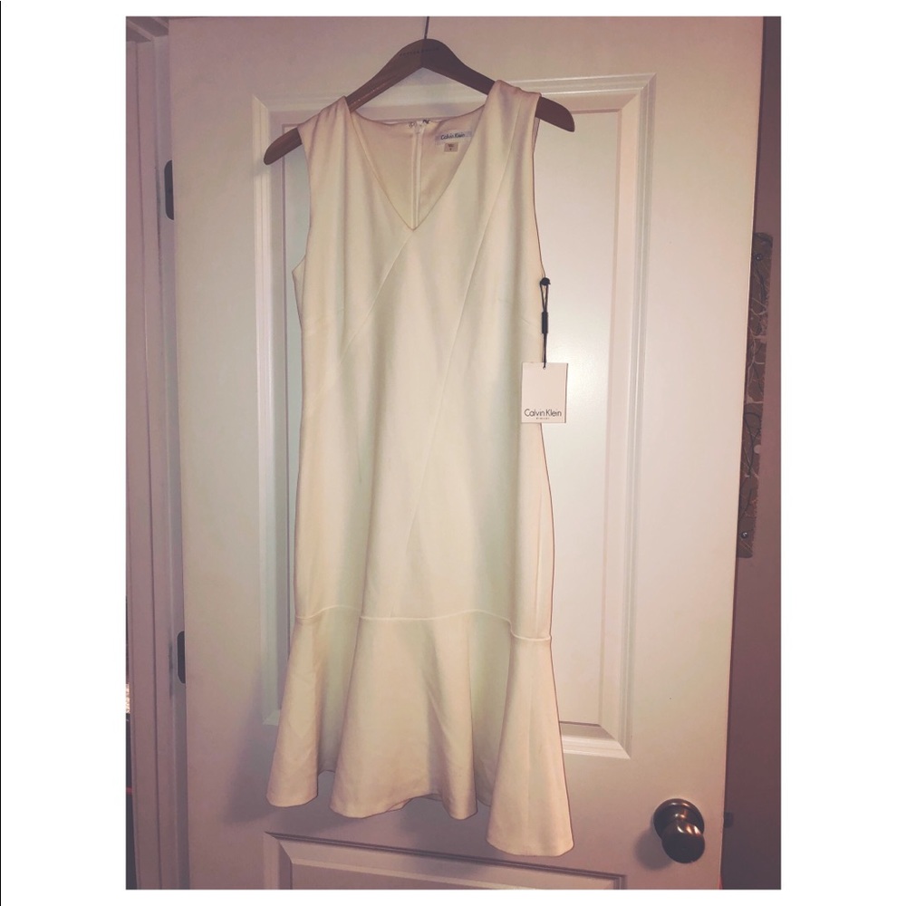 White Calvin Klein Dress